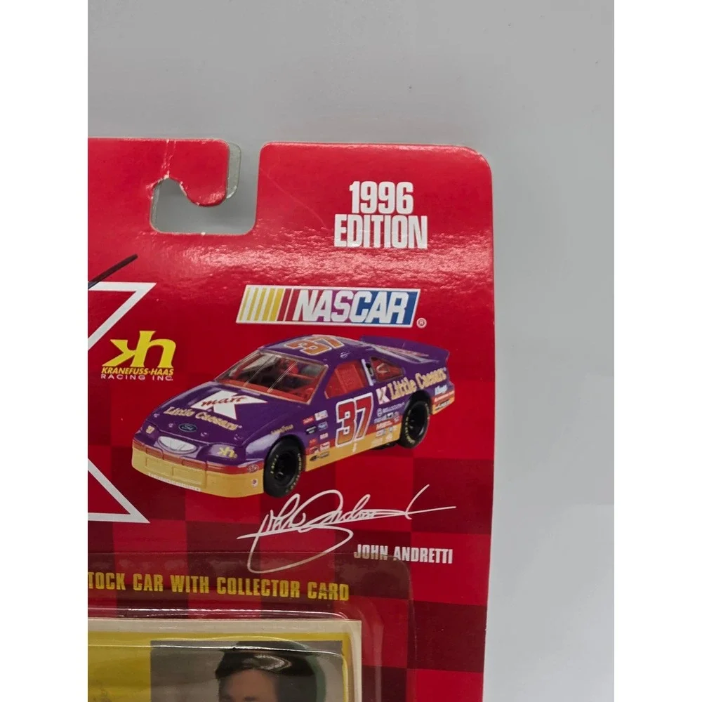Racing Champions 1996 John Andretti 37 Kmart Little Caesars Autographed car 1:64